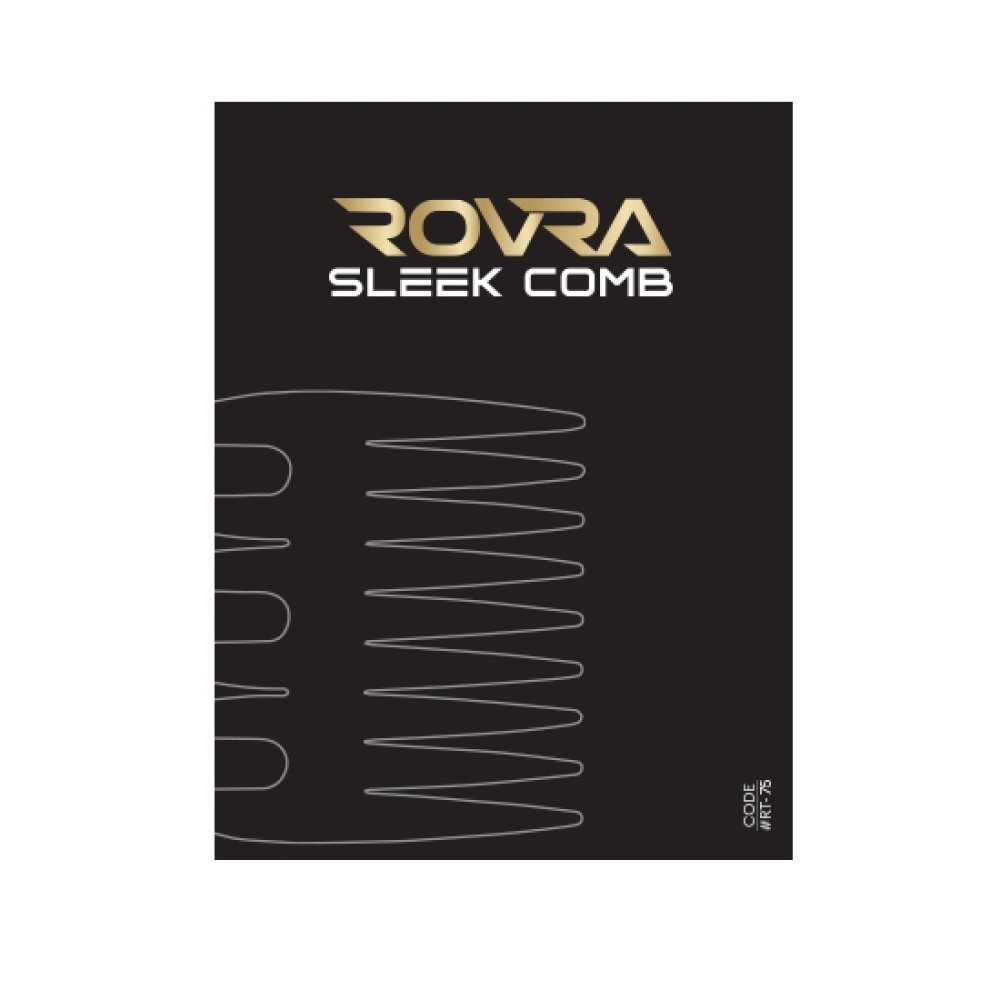 Pieptene frizerie/coafor - ROVRA - Sleek - Metal 00004986